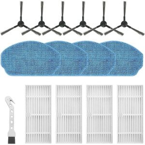 Cosensi - Accessoires voor robotstofzuiger: zijborstels, filters, schoonmaakdoeken, reinigingsborstels