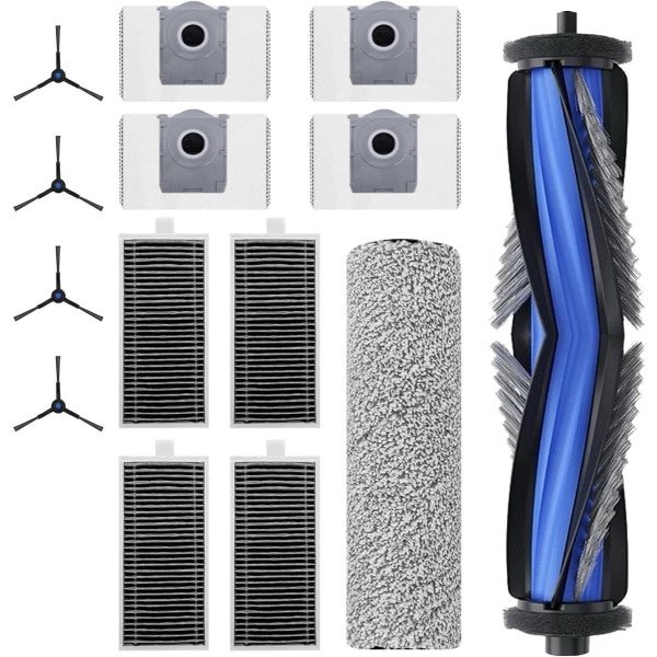 Cosensi - Accessoireset voor robotstofzuiger: 14-delig, hoofdborstel, mopreinigingsrol, filters, zijborstels, stofzakken