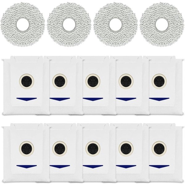 Cosensi - Accessoireset voor robotstofzuiger: 14-delige set, schoonmaakdoeken, stofzakken