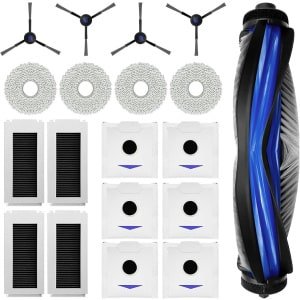 Cosensi - Accessoireset voor robotstofzuiger - 19-delig - Hoofdborstel, filters, doeken, zijborstels, stofzakken - Reserveonderdelen, robotaccessoires - Ecovacs Deebot N30 Pro OMNI/N30 OMNI