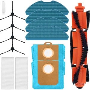 Cosensi - Accessoireset voor robotstofzuiger Homerun serie - HEPA-filters, dweilen, stofzakken, zijborstels, rolborstel - geschikt voor XU3100/01 XU3110/02 XU3000/01 XU3000/02