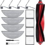 Cosensi - Accessoireset voor robotstofzuiger Q10: hoofdborstel, Hepa-filters, reinigingsdoeken, stofzakken, zijborstels, schroevendraaier