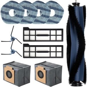 Cosensi - Accessoireset voor robotstofzuiger: hoofdborstel, HEPA-filters, reinigingsdoeken, stofzakken, zijborstels, reinigingsborstel