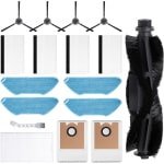 Cosensi - Accessoireset voor robotstofzuiger met 1 borstel, 4 filters, 4 dweilpads, 4 zijborstels, 2 stofzakken, 1 reinigingsborstel