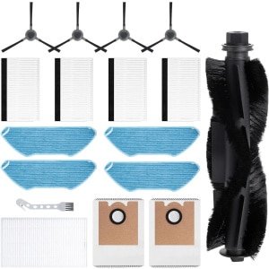 Cosensi - Accessoireset voor robotstofzuiger met 1 borstel, 4 filters, 4 dweilpads, 4 zijborstels, 2 stofzakken, 1 reinigingsborstel