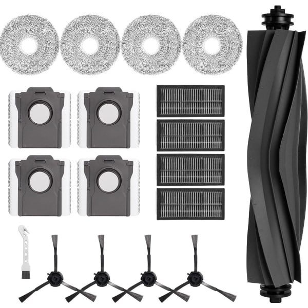 Cosensi - Accessoireset voor robotstofzuiger met hoofdborstel, HEPA-filters en dweilpads