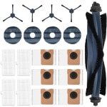 Cosensi - Accessoireset voor robotstofzuiger: rolborstel, filters, dweilpads, zijborstels, stofzakken
