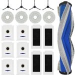Cosensi - Accessoireset voor robotstofzuiger: rubberen borstel, filters, reinigingsdoeken, zijborstels, stofzakken.