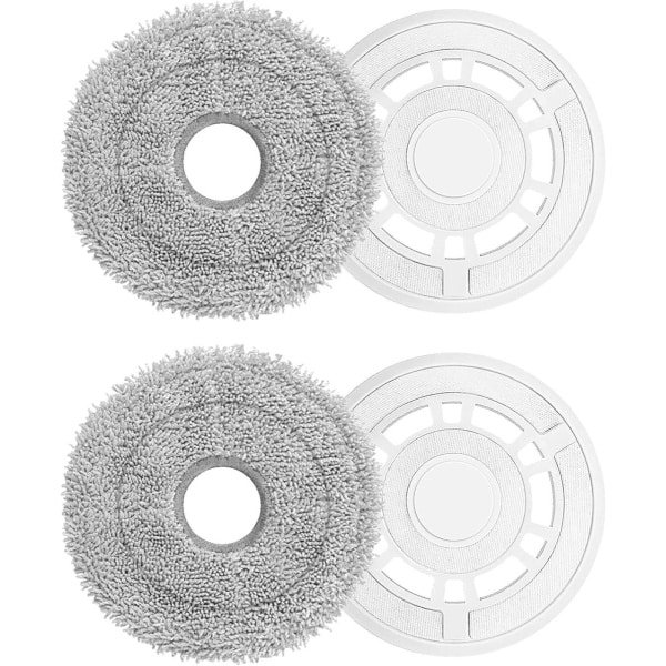 Cosensi - Reservehouder en dweilplaten voor Robotstofzuigers - Vloerreiniging - Ecovacs Deebot T30 Pro Omni/T30 Omni/T30S/T30S Combo - Reserveonderdelen