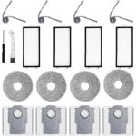Cosensi - Reserveonderdelenset voor robotstofzuiger - HEPA-filters, dweildoeken, zijborstels, stofzakken, reinigingsborstel