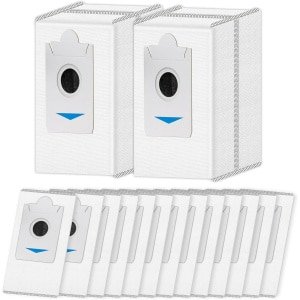 Cosensi - Vervangende Stofzakken voor Robotstofzuigers x15 - Met Koolstoffilter - Geschikt voor ECOVACS DEEBOT X5 en X2 modellen - Wegwerpzakken - 3-Lagen Filtratie - Set van 15 stuks