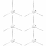 Cosensi - Vervangende zijborstels 6-pack voor robotstofzuigers - Xiaomi X20+, Xiaomi X10+, Dreame L10s Ultra, L10 Ultra, L10 Prime, L10s Pro Gen 2, S10, S10 Pro, S20, S20 Pro - Duurzame borstels met goede prestaties.