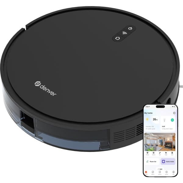 Denver Robotstofzuiger met Laadstation - Smartphone TUYA App - Geschikt voor Huisdierharen - RVC115