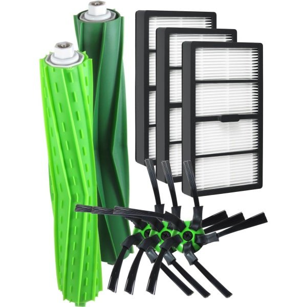Dparts vervangingsset geschikt voor iRobot Roomba - voor S9 en S9+ - 3x HEPA filter - 3x zijborstel - 2x rubberen borstels - robotstofzuiger onderdelen - vervangkit - nr. 4655986