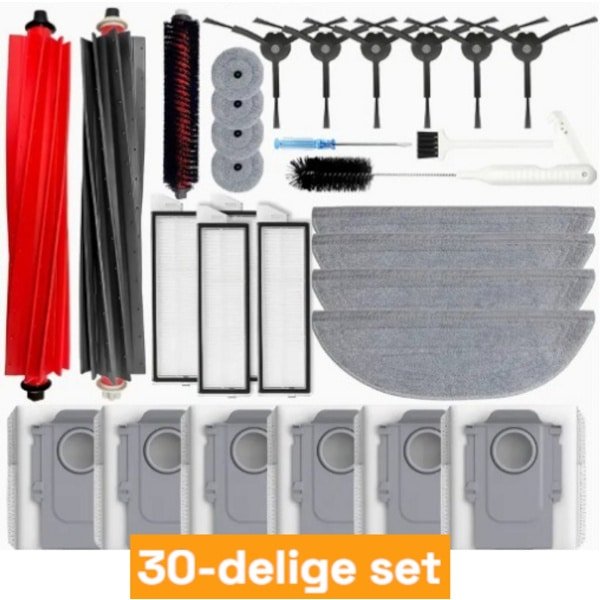Dutchers® 30-delige accessoires set - Robotstofzuiger - Stofzuigerzakken - Stofzakken - Geschikt voor Roborock s8, s8 plus, s8 pro
