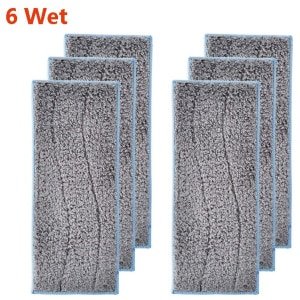Dweil pads geschikt voor iRobot Braava Jet M6 voor nat dweilen M6134 Luxe Dweilpads Dweilrobot - 6x Microfiber Microvezel Dweil Doekjes Pads Set - Dweildoeken Nat Dweilen