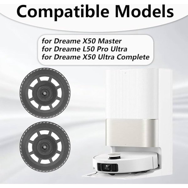 Dweildoekhouder - set van 2 - kunststof - geschikt voor robotstofzuiger