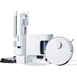 ECOVACS DEEBOT N20 COMBO - Robotstofzuiger + bezem met station - Dubbele automatische lediging - Vermogen 10 kPa