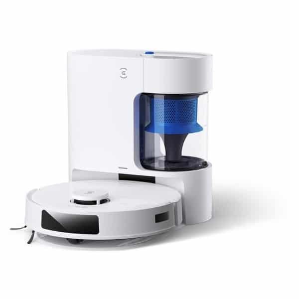 ECOVACS - DEEBOT N20 Pro Plus - Robotstofzuiger - PureCyclone - 8000 Pa zuigkracht- Zelfreinigende Robotstofzuiger met Warmwater - Dweilsysteem - Automatisch Leegstation - Geschikt voor dierenharen