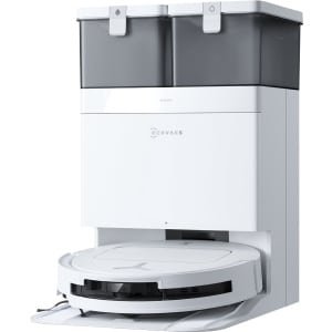 ECOVACS - DEEBOT T50 Omni - Stofzuig en dweilrobot (Wit) - 12.800 Pa zzuigkracht- Zelfreinigende Robotstofzuiger met Warmwater - Dweilsysteem - Automatisch Leegstation - Geschikt voor dierenharen