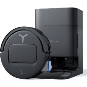 ECOVACS - DEEBOT T80 Omni - Stofzuig en dweilrobot (zwart) - 18.000 Pa zuigkracht- Zelfreinigende Robotstofzuiger met Warmwater - Dweilsysteem - Automatisch Leegstation - Geschikt voor dierenharen