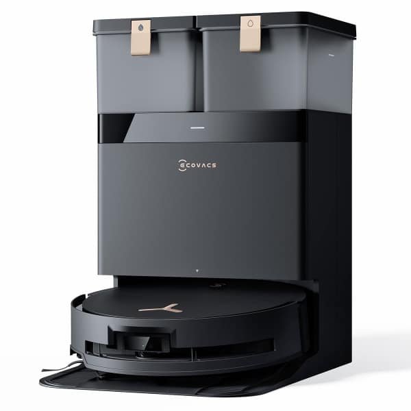 ECOVACS - DEEBOT X8 Pro omni - Stofzuig en dweilrobot (zwart) - 18.000 Pa zuigkracht- Zelfreinigende Robotstofzuiger met Warmwater - Dweilsysteem - Automatisch Leegstation - Geschikt voor dierenharen