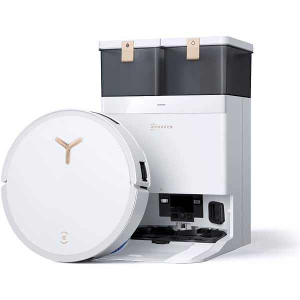 ECOVACS Deebot T50 Max Pro Omni (wit) - Robotstofzuiger met Dweilfunctie - Zuigkracht 18.500 Pa - All in one omni station