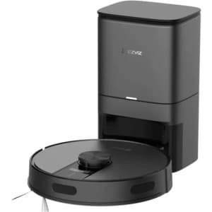 EZVIZ RE4 Plus - Robotstofzuiger met Dweilfunctie, 4000Pa Zuigkracht, Automatisch Leegstation, Navigatie & Obstakelvermijding - Compatibel met Google Assistant & Alexa - Zwart