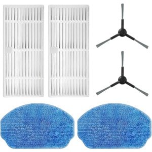 Ecopulse onderdelen - 2x Mop - 2x Brusher - 2x Filters - Robotstofzuiger - Skoov