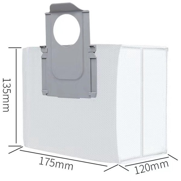 Één stofzak, geschikt voor de Roborock robotstofzuigers G10S/G20/Q7 Max/Q5/S7 MaxV.