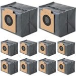 Eufy Premium 10 stuks stofzuigerzakken voor Eufy Clean X8 Pro/X10 Pro Omni robotstofzuiger, stofzak, accessoireset, reserveonderdelen, grote capaciteit