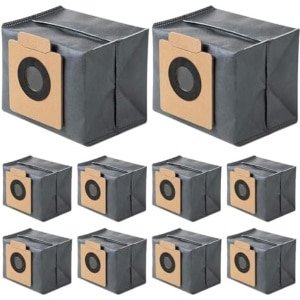 Eufy Premium 10 stuks stofzuigerzakken voor Eufy Clean X8 Pro/X10 Pro Omni robotstofzuiger, stofzak, accessoireset, reserveonderdelen, grote capaciteit