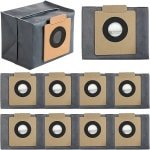 Eufy stofzakken in 4-pack, geschikt voor de X8 Pro en X10 Pro Omni robotstofzuiger, met een grote capaciteit van 3L, 4-laags versterkt scheurvast ontwerp, gemaakt van polycarbonaat.