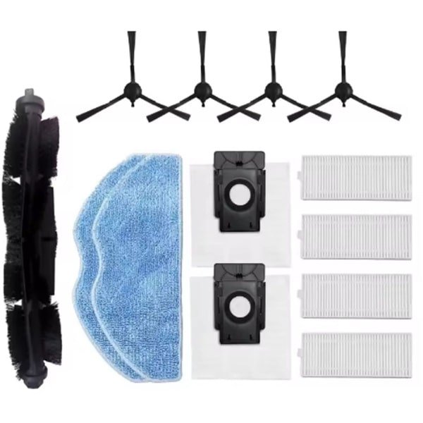 Geschikt voor 360 S8 S8Plus robotstofzuiger onderdelen, 13 stuks: hoofdborstel, zijborstel, filtermopdoek. Geschikt voor 360 S8 Plus robotstofzuiger onderdelen.