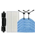 Geschikt voor 360 S8 S8Plus robotstofzuiger onderdelen, 9 stuks: hoofdborstel, zijborstel, filtermopdoek. Geschikt voor 360 S8 Plus robotstofzuiger