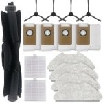 Geschikt voor Accessoires voor de Airrobo T20 robotstofzuiger: hoofdborstel, zijborstels, verbruiksartikelen, stofzak, filter, reinigingsdoek, 15-delige set