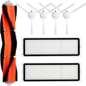 Geschikt voor Dream X10 S10 Plus L10S Ultra W10S pro Robotstofzuiger Accessoires Kit Reserveonderdelen, 1 Hoofdborstel, 2 Filters, 4 Zijborstels, Vervangende Onderdelen Reparatie Accessoires