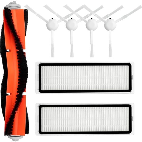 Geschikt voor Dream X10 S10 Plus L10S Ultra W10S pro Robotstofzuiger Accessoires Kit Reserveonderdelen, 1 Hoofdborstel, 2 Filters, 4 Zijborstels, Vervangende Onderdelen Reparatie Accessoires
