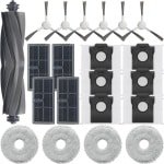 Geschikt voor Dreame X30 S30 robotstofzuiger accessoires L10S Pro Ultra hoofdborstel, dweil, stofzak vervangingsset - 21 onderdelen