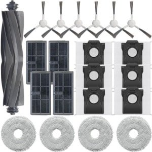 Geschikt voor Dreame X30 S30 robotstofzuiger accessoires L10S Pro Ultra hoofdborstel, dweil, stofzak vervangingsset - 21 onderdelen