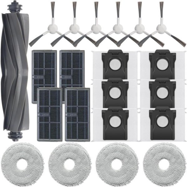 Geschikt voor Dreame X30 S30 robotstofzuiger accessoires L10S Pro Ultra hoofdborstel, dweil, stofzak vervangingsset - 21 onderdelen