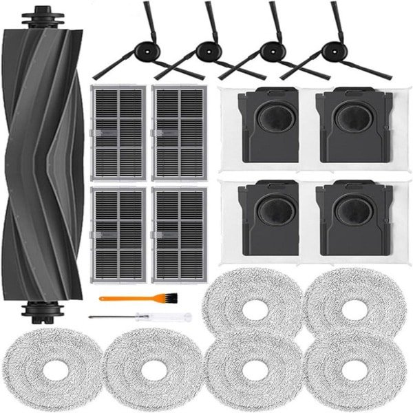 Geschikt voor Dreame X40 PRO Vervangingsonderdelenset voor robotstofzuigers Vervangende onderdelen-21 stuks