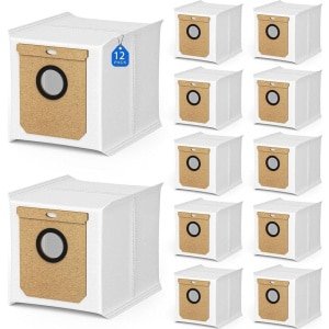 Geschikt voor Eufy L60/ L60 SES/ L50/ L50 SES robotstofzuiger. 12-delige vervangingsonderdelenset, inclusief 12 stofzakken.