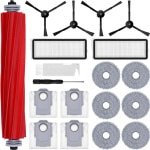 Geschikt voor Roborock Q Revo robotstofzuiger accessoires hoofdborstel, zijborstel, filter en doek vervangingsset - 19 stuks