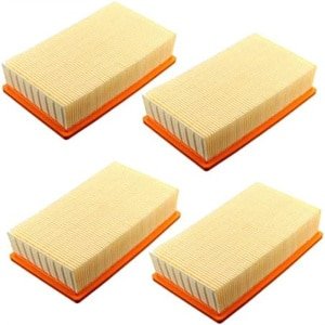 Geschikt voor Set van 4 filters voor Hilti VC 20 U VC 40 U UM (LF 4) Karcher NT25 NT35 NT45 stofzuiger Vlakke luchtfilter lamellenfilter/vloerstofzuiger/wasstofzuiger/robotstofzuiger