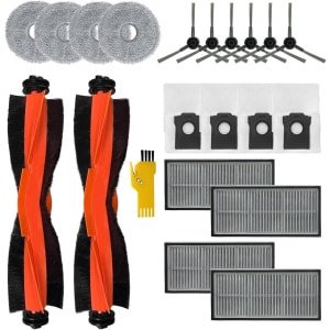 Geschikt voor Toepasbare accessoireset voor dreame L10s Pro Ultra Heat X30 Ultra Robotstofzuiger Vervangende onderdelen 20 verpakkingen 2 hoofdborstels, 4 filters, 6 zijborstels, 4 dweilen, 4 stofzakken