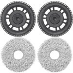 Geschikt voor Toepasbare dweildoeken met houderaccessoires voor Dreame L10s Pro Ultra Heat, X40 Ultra, X40 Master, L40 Ultra, L20 Ultra Robotstofzuiger, dweildoeken Vervangplaten Reserveonderdelen