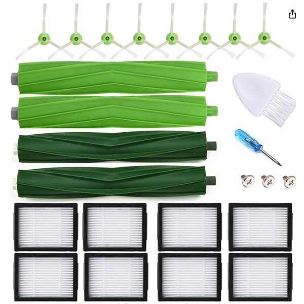 Geschikt voor Vervangende onderdelen compatibel met iRobot Roomba E-serie E5 E6 E7 i-serie i1 i1+ i2 i3 i3+ i4 i4+ i6 i6+ i7 i7+ i8 i8+, j-serie j5 j6 j7 j8 robotstofzuiger