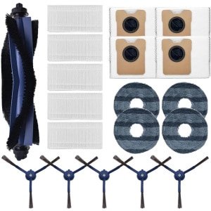 Geschikt voor accessoires voor de eufy omni C20 robotstofzuiger: hoofdborstel, zijborstel, filter, dweil en stofzak