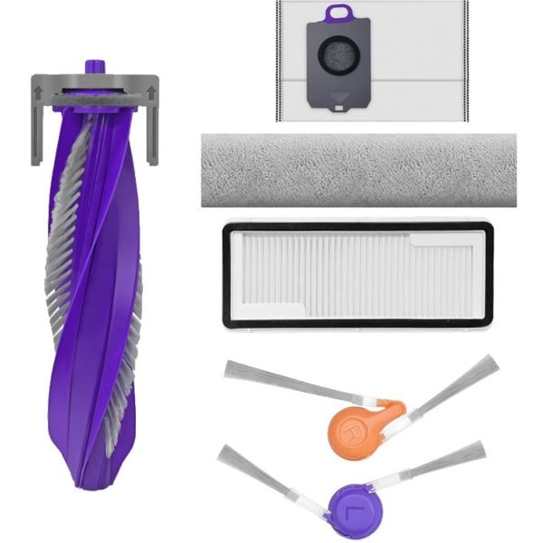 Geschikt voor de Narwal Xiaoyao 002 robotstofzuiger: verbruiksartikelen en accessoires, waaronder ontwarrende zijborstels, rolborstels, rails, dweildoeken en stofzakken.